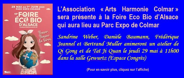 Foire Eco Bio - Atelier Arts Harmonie
